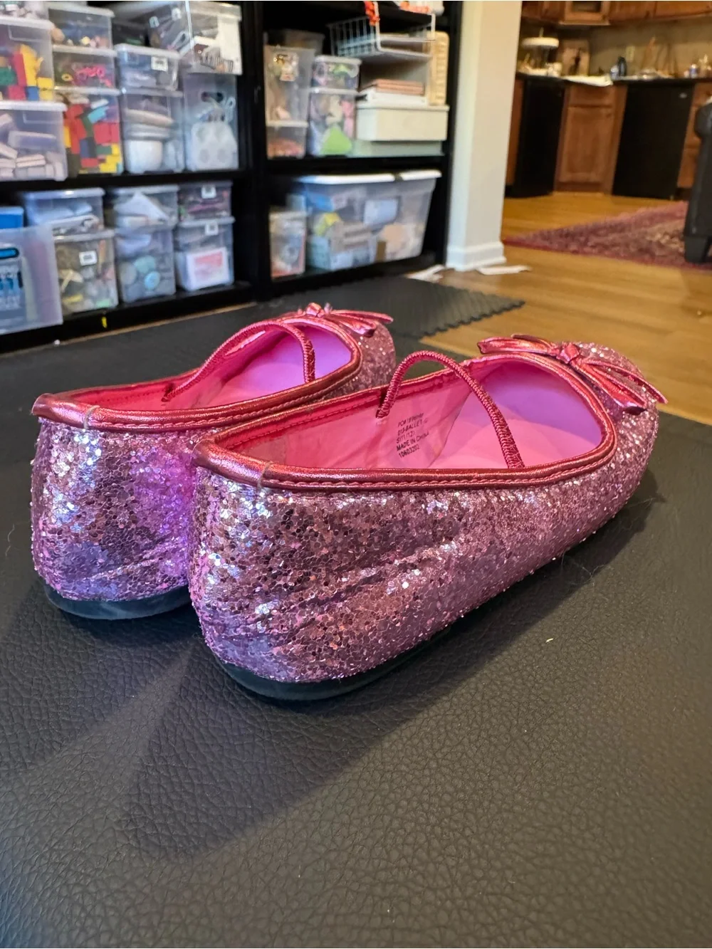 Pink glitter Mary Jane sz 11/12